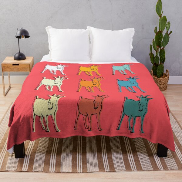 Item preview, Retro Grunge Glitch Art Goat Lover Gift designed and sold by Desha001.