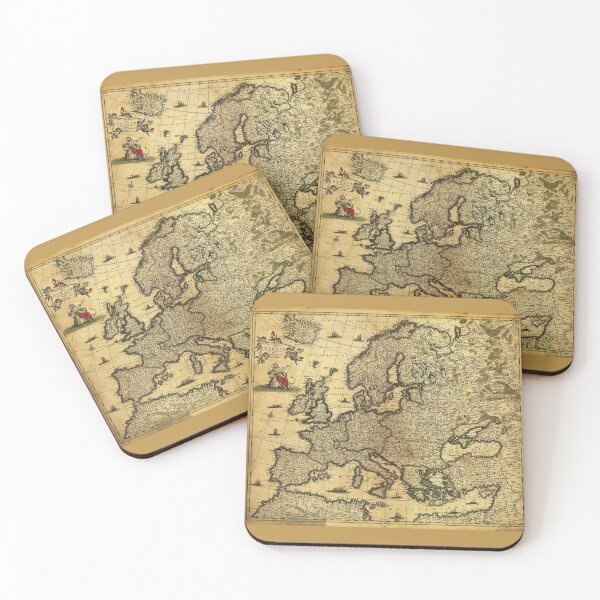 Item preview, Map of Europe by Frederico de Wit (circa 1700) designed and sold by allhistory.