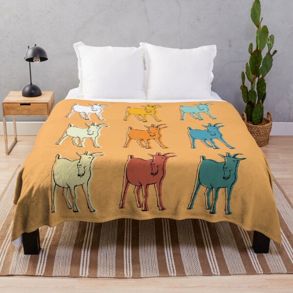 Item preview, Retro Grunge Glitch Art Goat Lover Gift designed and sold by Desha001.