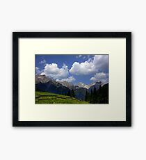 Lámina enmarcada Clouds in the Dolomites
