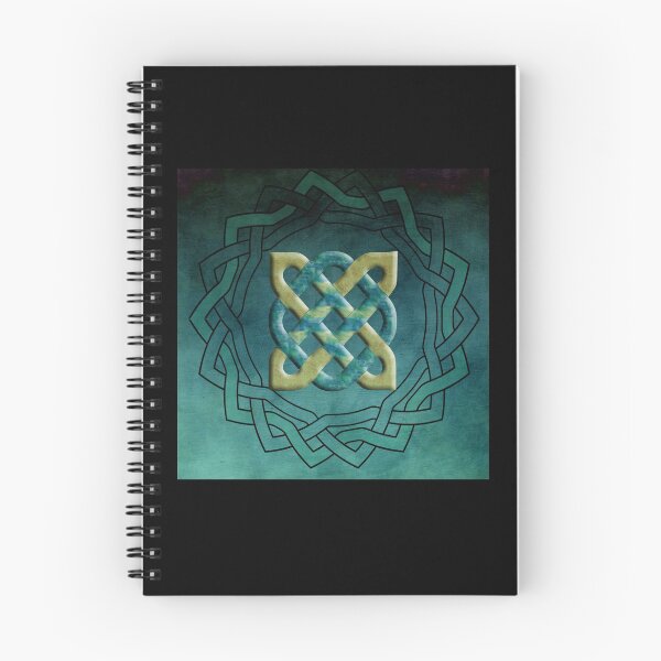 Item preview, Teal and Gold Celtic Circle designed and sold by GrimalkinStudio.