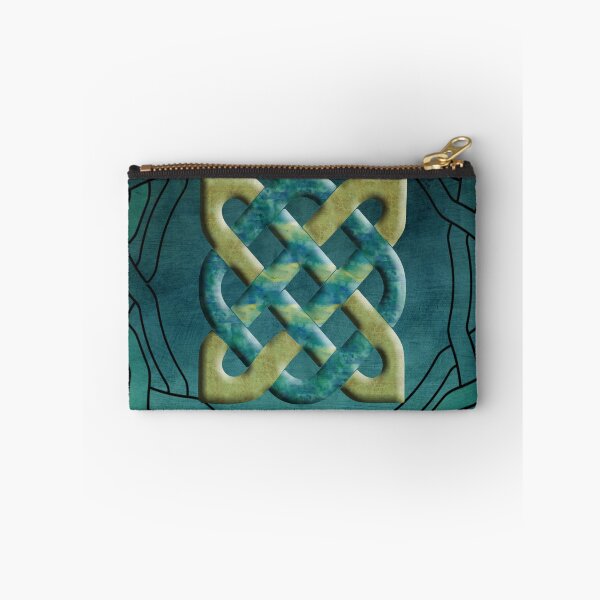 Item preview, Teal and Gold Celtic Circle designed and sold by GrimalkinStudio.