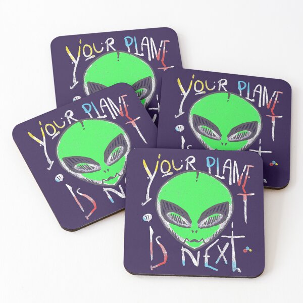 Item preview, Green Alien Head UFO Disco Space designed and sold by Desha001.