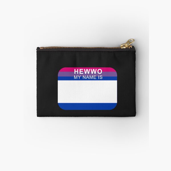 Item preview, HEWWO MY NAME IS (bi flag) designed and sold by brobat.