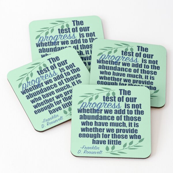 Item preview, Inspirational FDR Philanthropist Quote designed and sold by Epic Love Designs.
