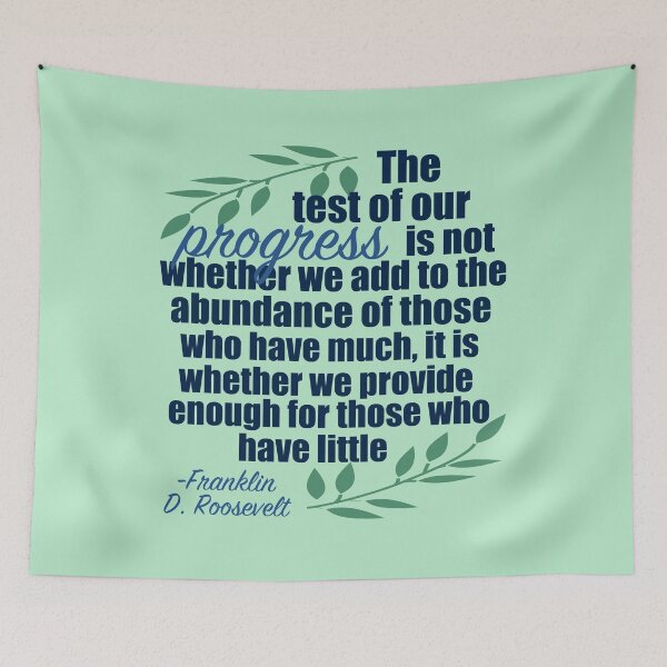 Item preview, Inspirational FDR Philanthropist Quote designed and sold by Epic Love Designs.
