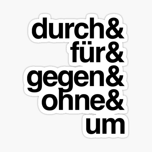 Artikel-Vorschau von Deutsche Grammatik Akkusative Präpositionen, designt und verkauft von westsidesonoko.