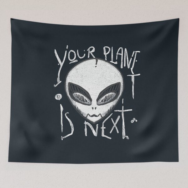 Item preview,  Alien Head UFO Disco Space - B&W designed and sold by Desha001.