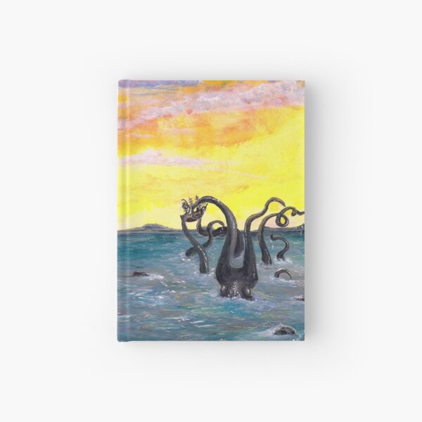 Kraken by the Lighthouse Hardcover Journal