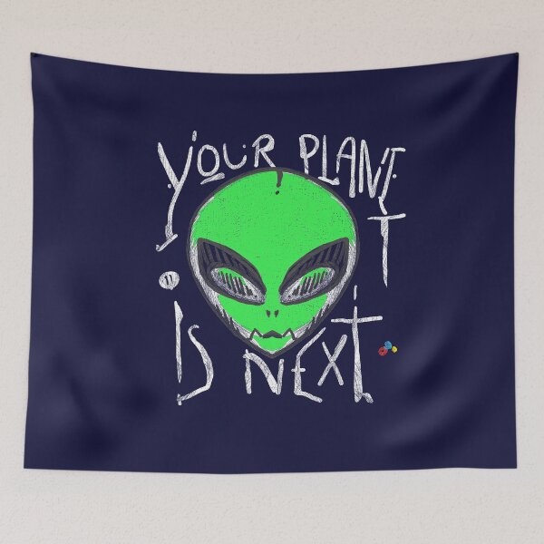 Item preview, Green Alien Head UFO Disco Space - designed and sold by Desha001.