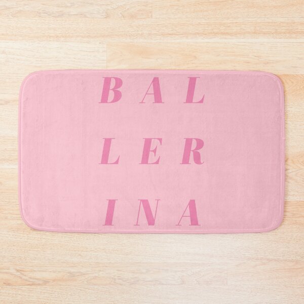 Item preview, Ballerina | Pretty Typographic Art in Pink designed and sold by JuneJournal.