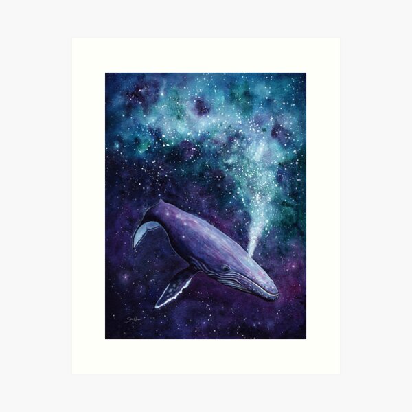 Galaxy Whale Art Print