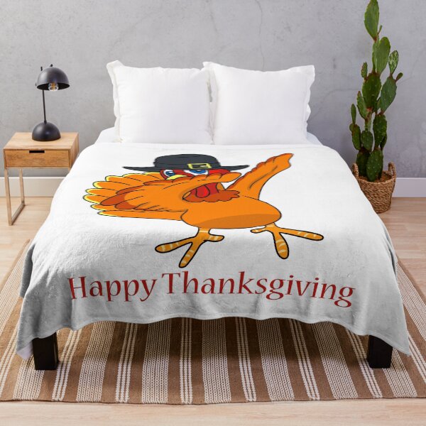 Item preview, Dabbing Turkey with Pilgrim Hat Happy Thanksgiving graphic designed and sold by tronictees.