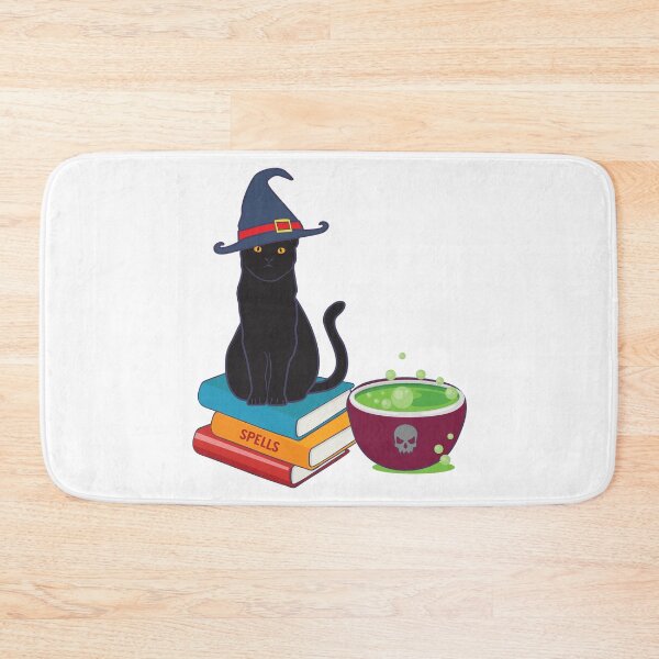 Item preview, Feline Witch's Brew Black Cat Spell Book Halloween graphic designed and sold by tronictees.