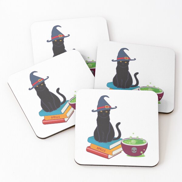 Item preview, Feline Witch's Brew Black Cat Spell Book Halloween graphic designed and sold by tronictees.