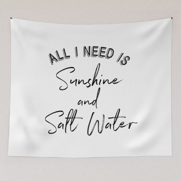 Item preview, Cute All I Need Is Sunshine and Salt Water product print designed and sold by tronictees.