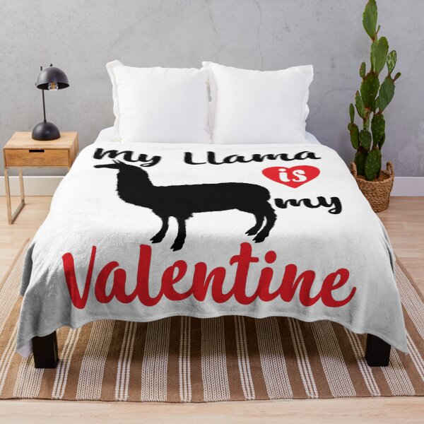 Item preview, Funny and Cute My Llama Is My Valentine Heart design designed and sold by tronictees.