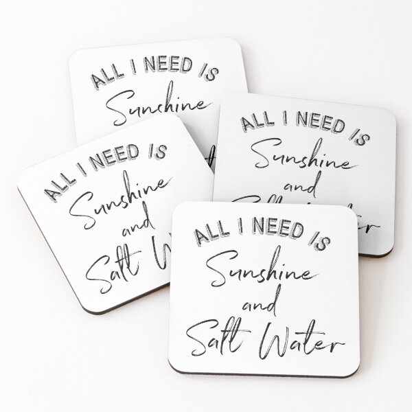 Item preview, Cute All I Need Is Sunshine and Salt Water product print designed and sold by tronictees.
