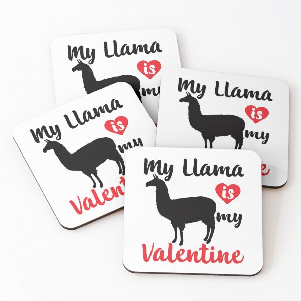 Item preview, Funny and Cute My Llama Is My Valentine Heart design designed and sold by tronictees.