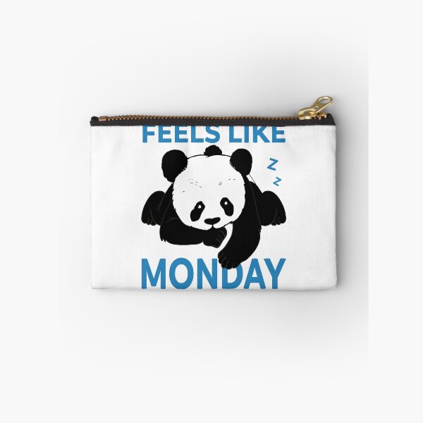 Item preview, Feels Like Monday Cute Sleeping Panda print designed and sold by tronictees.