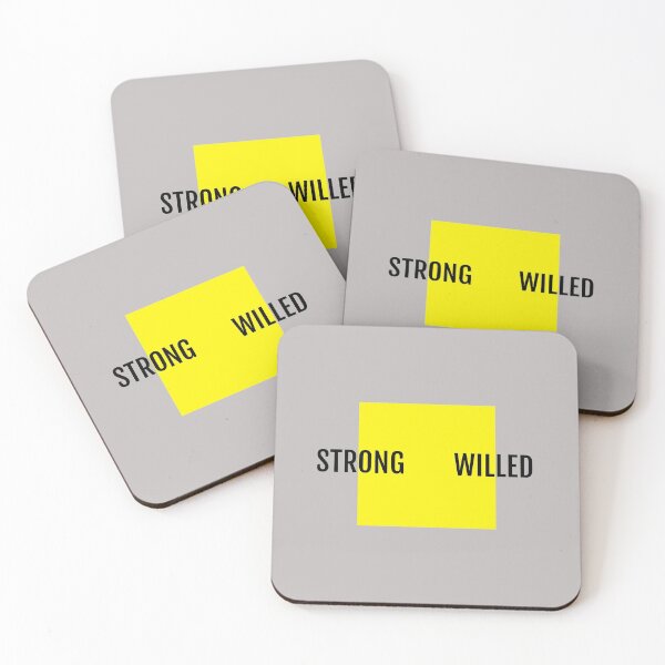Item preview, Yellow Box Strong Willed Stylish Motivation Modern Design designed and sold by plumpjose.