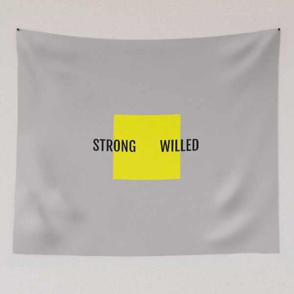 Item preview, Yellow Box Strong Willed Stylish Motivation Modern Design designed and sold by plumpjose.