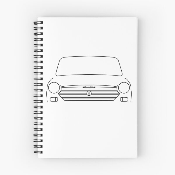 Item preview, Austin 1100 classic car outline graphic (black) designed and sold by soitwouldseem.