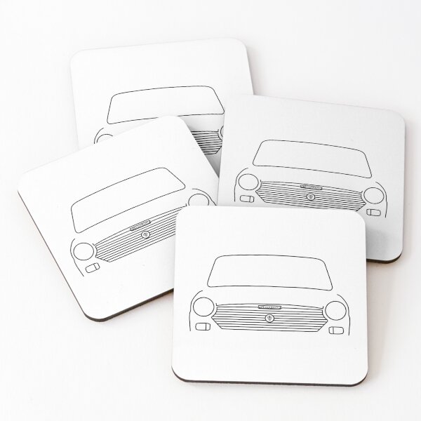 Item preview, Austin 1100 classic car outline graphic (black) designed and sold by soitwouldseem.