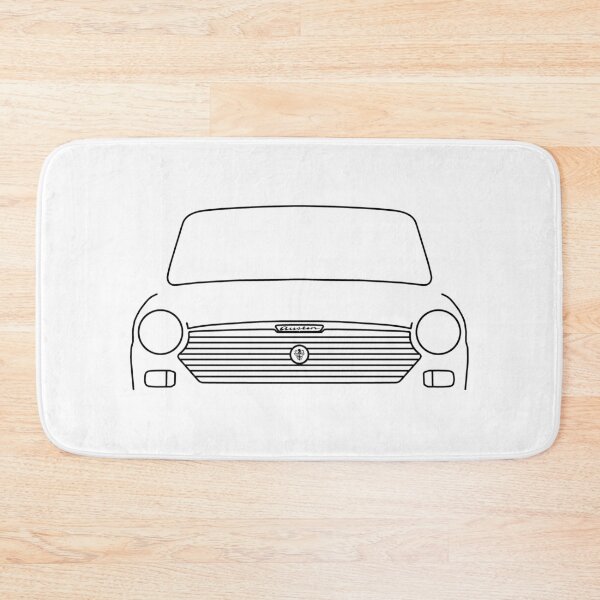 Item preview, Austin 1100 classic car outline graphic (black) designed and sold by soitwouldseem.
