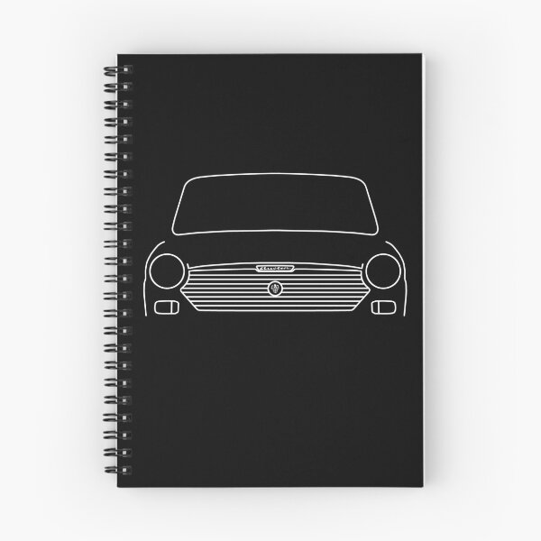 Item preview, Austin 1100 classic car outline graphic (white) designed and sold by soitwouldseem.