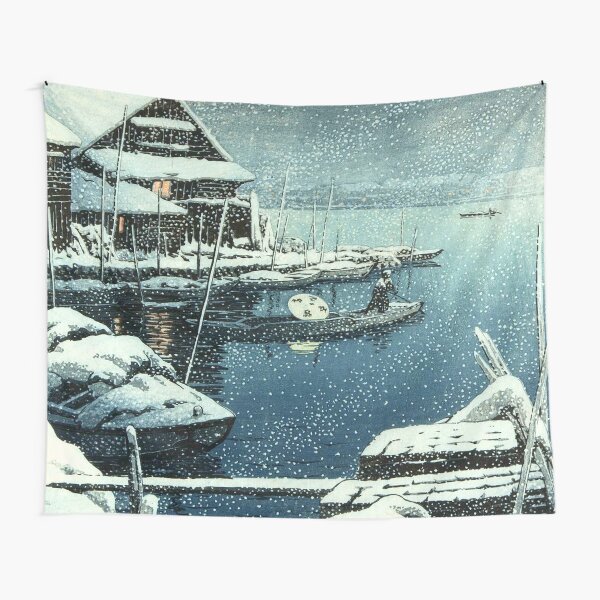 Item preview, Kawase Hasui - Snow in Mukojima designed and sold by ArtExpression.