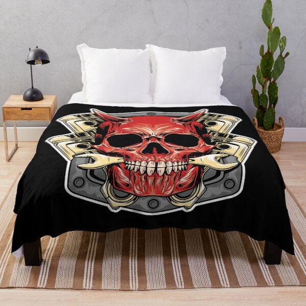 Item preview, Devil Horned Chopper Skull designed and sold by TheSimpleMan.