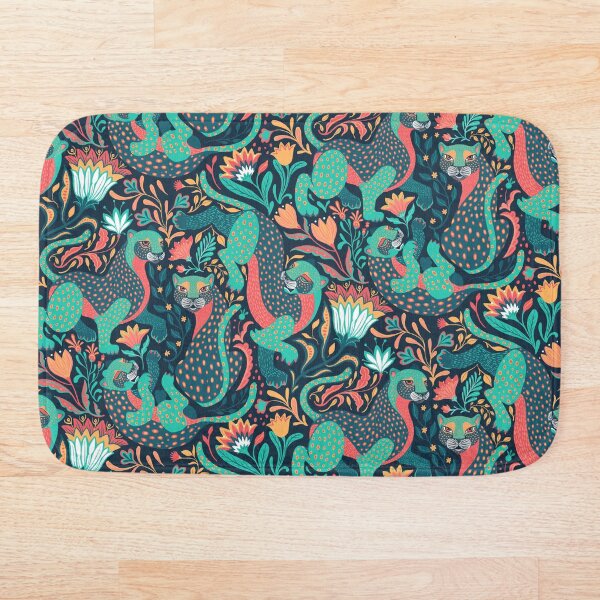 Folk tiger Bath Mat