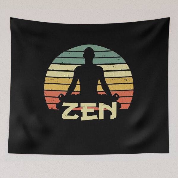 Item preview, Zen Buddha Vintage Retro Meditation designed and sold by withpassion.