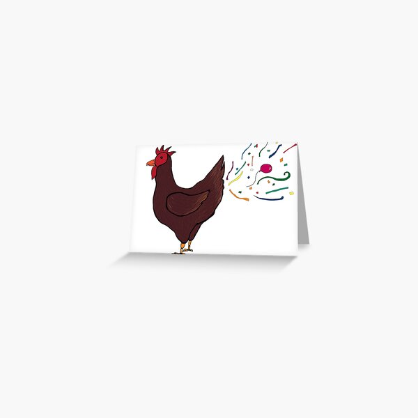 Party Chicken Greeting Card