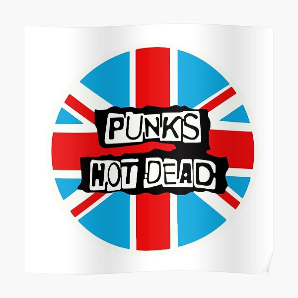 Punks not Dead British Flag Poster