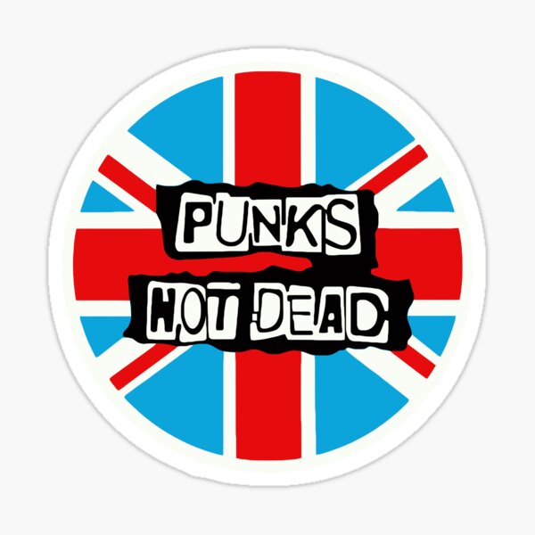 Punks not Dead British Flag Sticker