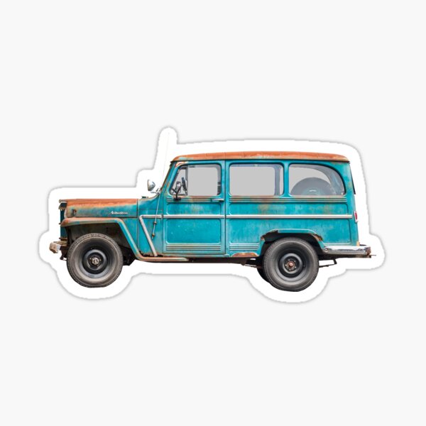Willys Jeep Station Wagon Sticker
