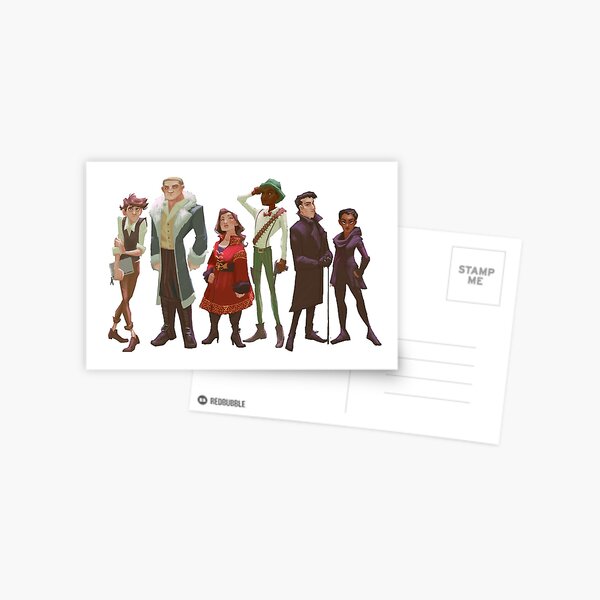 Six of Crows Character Line Up Carte postale