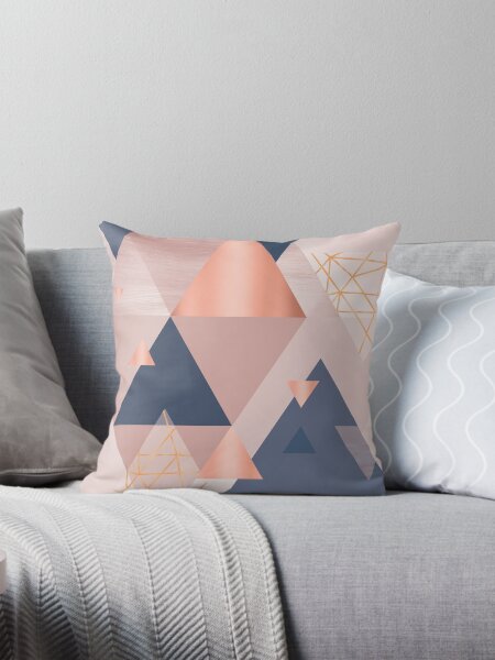 Blush pink and navy cushions hotsell