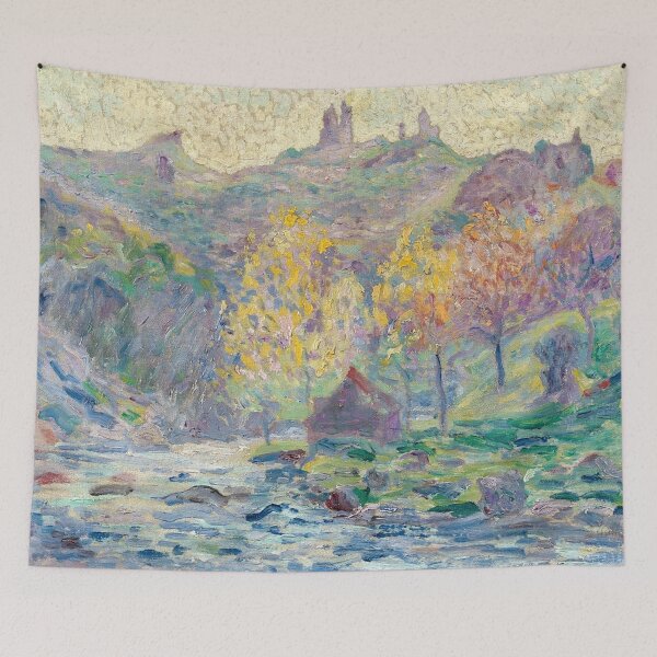 Item preview, Armand Guillaumin - Le Moulin Brigand et les ruines du Château de Crozant, Creuse designed and sold by ArtExpression.