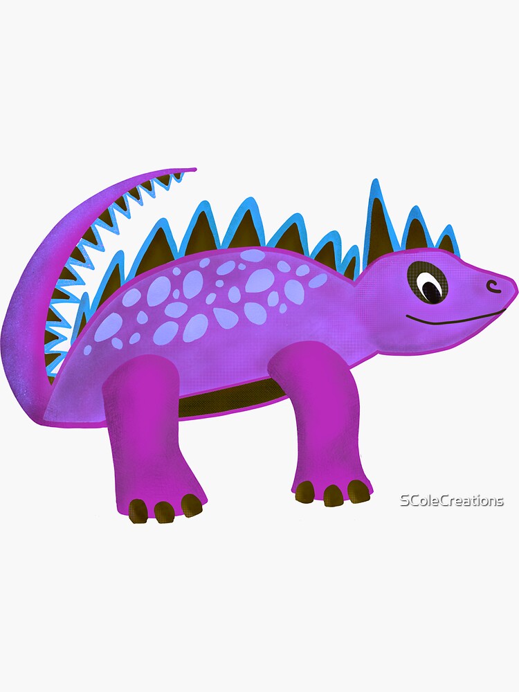 purple dinosaur cartoon