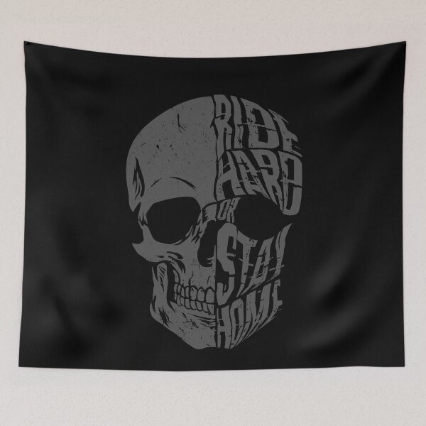 Item preview, Skull Motorcycle Biker Ride Hard or Stay Home designed and sold by withpassion.