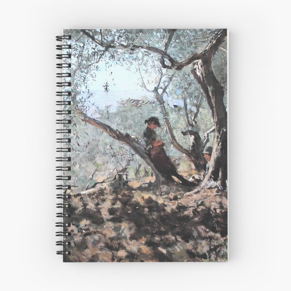 Item preview, Telemaco Signorini - Among the Olive Trees in Settignano - 1885 designed and sold by ArtExpression.