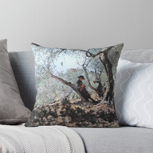 Item preview, Telemaco Signorini - Among the Olive Trees in Settignano - 1885 designed and sold by ArtExpression.