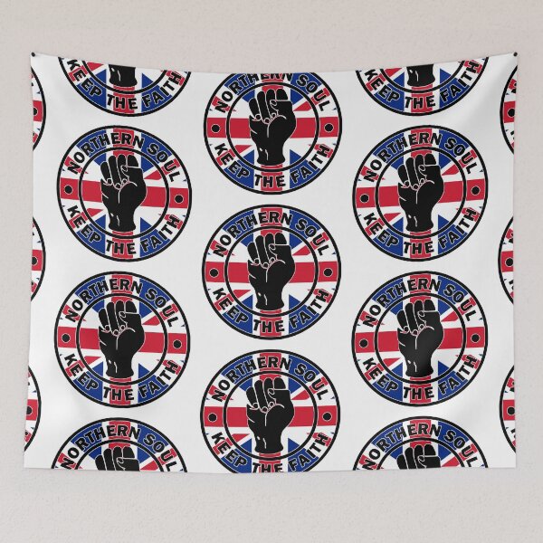 Item preview, Northern Soul logo  Keep The Faith  - UK flag designed and sold by fatbanana.