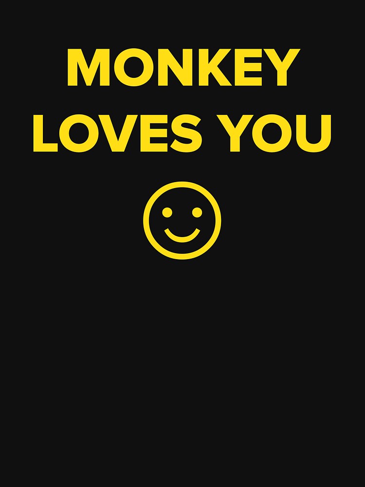 "MONKEY LOVES YOU (BLACK MIRROR)" Tshirt for Sale by 4DaMoolah