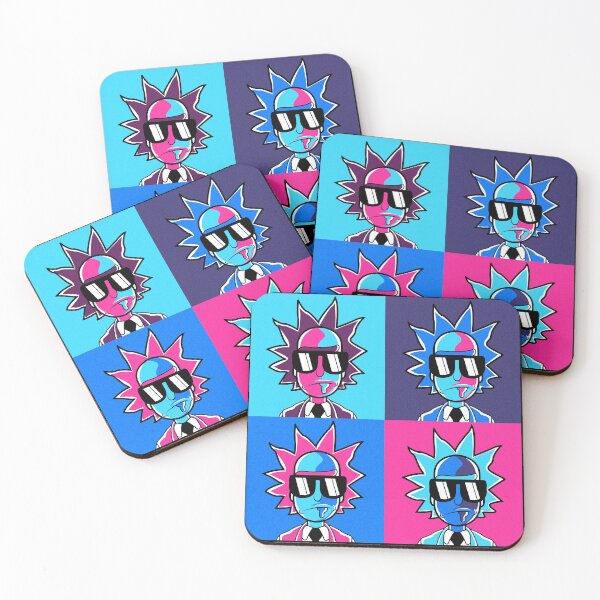 Rick and Morty - Rick Sanchez Coasters (Set of 4)