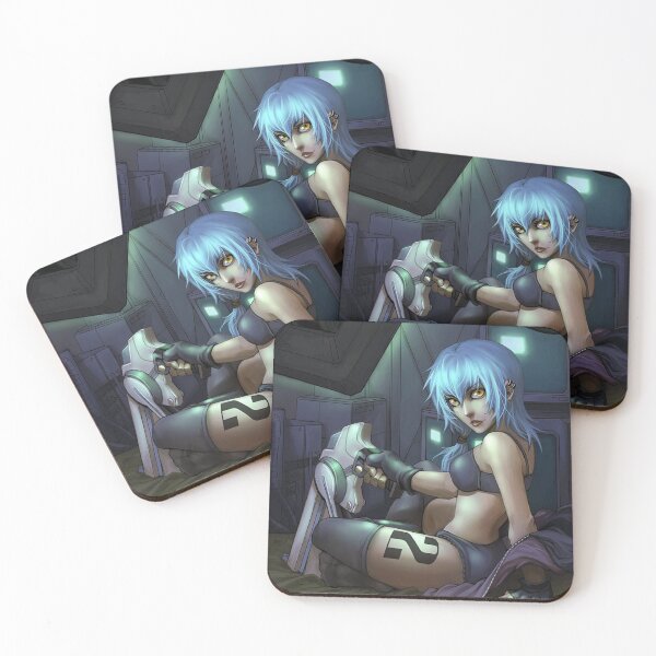 Item preview, cyborg girl in her room designed and sold by Spikeynator.