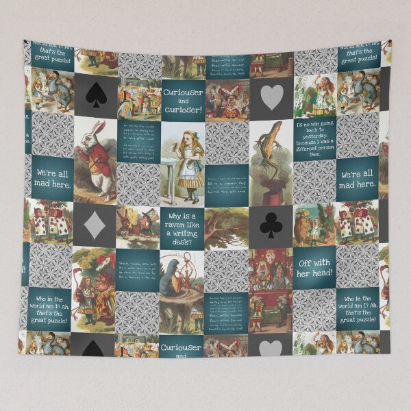 Item preview, patchwork alice's adventures in wonderland designed and sold by Mister Mipsy.